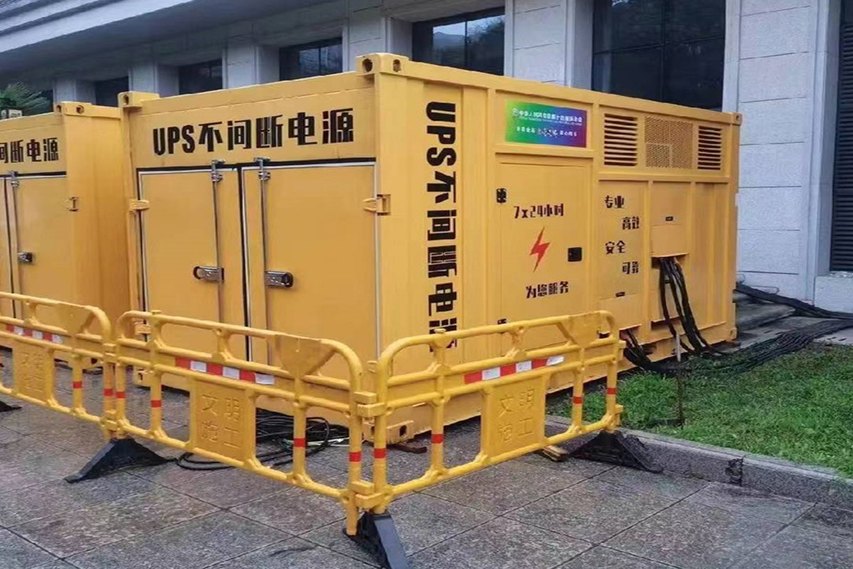 若羌发电机租赁施工现场